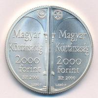 2000. 2000Ft Ag "Lórántffy Zsuzsanna / Sárospatak" (2xklf) T:BU 
Hungary 2000 Forint Ag &...