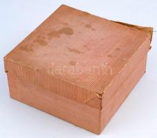 Zöld mázas kerámia Miska kancsó 6 db pohárral, kis mázhibákkal, eredeti dobozában