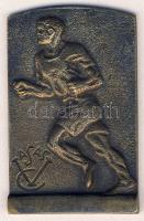 DN "Vasas SC" szögletes Br plakett. Szign.Tokódy T:2