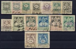 1899 15klf okmánybélyeg csillag vízjellel