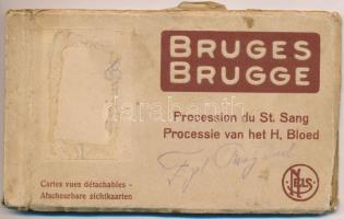 Bruges, Brugge; Procession du St. Sang. Ern. Thill, Bruxelles / Processie van het H. Bloed / Procession of the Holy Blood - incomplete postcard booklet with 13 cards (damaged cover)