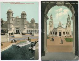 1908 London, Franco-British Exhibition - 4 postcards