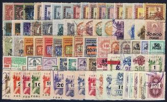 1868-1965 161klf magyar okmánybélyeg berakólapon