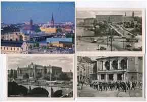 11 db MODERN svéd városképes lap: Stockholm / 11 modern Swedish town-view postcards: Stockholm