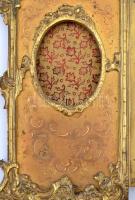 Antik asztali réz fényképtartó. 29x28 cm