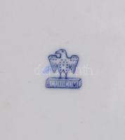 Aquincumi porcelán tálka, "Jász juhász viselete XIX sz.", kézzel festett, jelzett, hibátla...