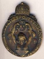 Cca. 1900-as évek eleje DN "M. Kir. Zrínyi Ilona Tiszti Leánynevelő Intézet-Intézeti Sportverseny" Br díjérem T:2 korona sérült!