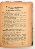 1934 A m. kir. csendőrség zsebkönyve. Szerk.: Pinczés Zoltán. Bp., Csendőrségi Lapok. Kiadói aranyoz...