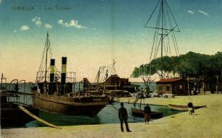 Ismailia, Lac Timsah / lake, harbour, ships (Rb)