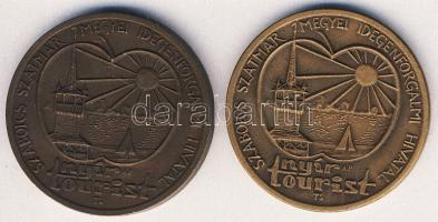 DN "Szabolcs-Szatmár megyei Idegenforgalmi Hivatal" 2 klf db Br emlékérem "Csorda + N...