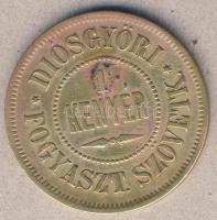 cca 1910. "Diósgyőri Fogyaszt. Szövetk.-1 kenyér" élelmiszerbárca T:2