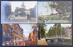 Kb. 198 db RÉGI külföldi városképes lap / Cca. 198 pre-1945 European town-view postcards