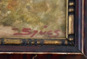 Szűcs jelzéssel: Kőhíd. Akvarell, papír, üvegezett keretben, 24×32 cm