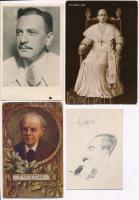 20 db RÉGI motívum képeslap: színész, híres ember, uralkodó, vallás / 20 pre-1945 motive postcards: actor, famous people, royalty, religion
