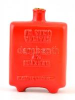 Zsolnay boros kulacs (Villanyi A.G.), apró kopásokkal, jelzett, m: 15 cm