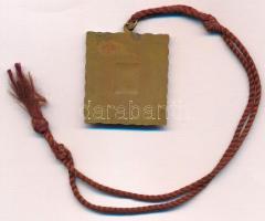 1936. "Erdélyi Szépmíves Céh" zománcozott szögletes Br medál (30x33mm) T:1-