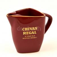 Chivas Regal feliratú kiöntő, matricás, jelzett, kopásnyomokkal, m: 14,5 cm