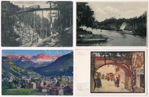 32 db RÉGI külföldi városképes lap / 32 pre-1945 European town-view postcards