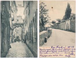 9 db RÉGI horvát városképes lap / 9 pre-1945 Croatian town-view postcards