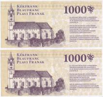 Sopron 2010. 1000 Kékfrank (2x) T:III