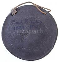 Beck Ötvös Fülöp (1873-1945) 1942. "Kodály Zoltán 60-adik évében 1942" kerámia fali plaket...