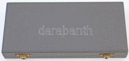 ~1970-1980. "Péti Nitrogénművek" Br plakett dísztokban (148x52mm) T:1-,2