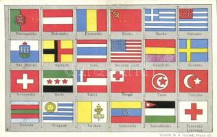Flags of different countries. Vydala fa H. Hojtas, praha III.