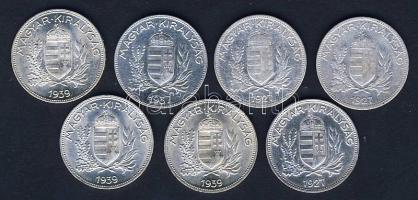 1927-39. 1P Ag (7x) T:1/2,2,2/3