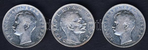 Szerbia 1897-1915. 1D Ag (3x) T:3