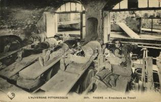 Thiers, Emouleurs au Travail / grinders at work (EK)