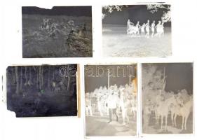 1933 Gödöllői Jamboree-n készült 9 db fotónegatív, rajta: Horthy Miklós és Robert Baden-Powell, stb....