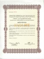 Budapest 1918. "Budapest Székesfőváros" kötelezvény 1000K-ról, magyar és német nyelven, sz...