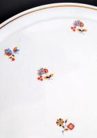 Gránit (Kispesti porcelángyár) nagy méretű süteményes tál. Marticás, jelzett, hibátlan. d: 32 cm