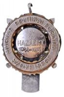 ~1990. "Magyar Politikai Foglyok Szövetsége - A Hazáért 1944-1989" ezüstözött, zománcozott...