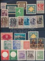 26 db bélyeggyűjtési és bélyegkiállítási propaganda levélzáróbélyeg 2 db stecklapon
