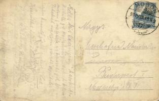 1930 Moson, cserkészek pappal, csoportkép. photo (EK)