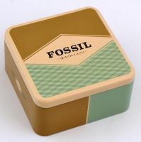 Fossil férfi bőr karkötő, eredeti dobozában, 8,5×7 cm
