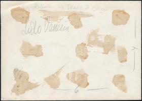 cca 1920 Velence, Lido, vendégek egy étterem teraszán, hátoldalon feliratozott fotó, 12×17 cm