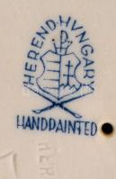 Herendi porcelán kis juhász, kézzel festett, jelzett, hibátlan, m: 14,5 cm