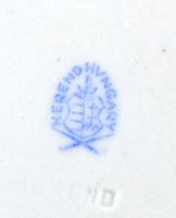 Herendi Eton mintás mélytányér, kézzel festett, jelzett, apró kopásnyomokkal,  d:24,5 cm