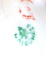 Hollóházi porcelán vizsla, kézzel festett, jelzett, kis kopásnyomokkal, 17×9 cm