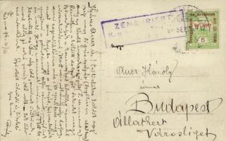 1916 Fiume, Rijeka; halászhajók a tengeren / fishing boats on the sea. photo (EK)