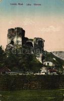1938 Léva, Levice; Hrad / várrom / castle ruins (fa)