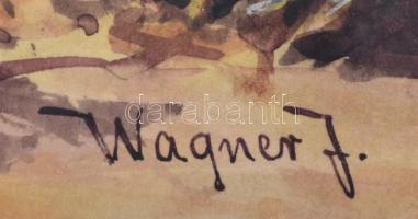 Wagner jelzéssel: Harangvirágok. Akvarell, papír, 25×36 cm