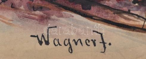 Wagner jelzéssel: Harangvirágok. Akvarell, papír, 25×36 cm