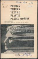Plájás György művész aláírása kiállítási meghívón