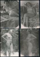 16 db amatőr akt fotó, 6,5×9 cm
