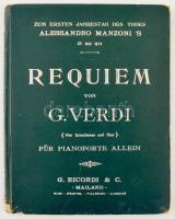 cca 1920 Verdi Requiem zongoraátirat kottafüzet