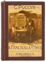 1910 Puccini A Nyugat lánya zongoraátirat kottafüzet