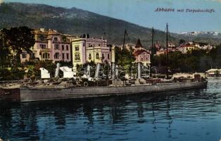 Abbazia, Opatija; SMS Viper, osztrák-magyar haditengerészet torpedónaszádja (később SM Tb 17) / K.u.K. Kriegsmarine, SMS Viper (SM Torpedoboot 17) / Austro-Hungarian Navy torpedo boat